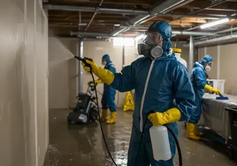 Basement Sanitization and Antimicrobial Treatment process in Sitka City and Borough, AK